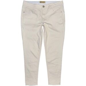 Democracy Women’s 16 Ab Technology Jeans Beige Cream Skinny Fit Stretch Denim